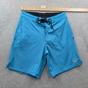Surf Style Mens Board Shorts Blue Swim Trunks Size 30 Stretch Beachwear